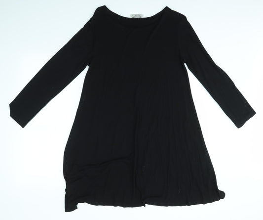Orientique Womens Black A-Line Size 8