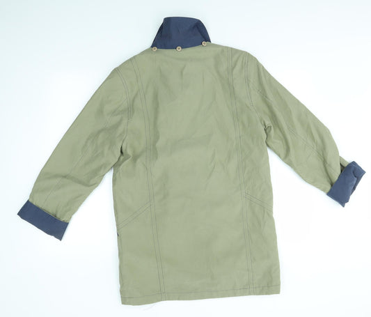 AWARD Womens Green Overcoat Coat Size 10