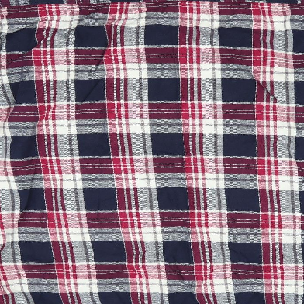 The Lemax Jeans Mens Blue Check Button-Up Size XL