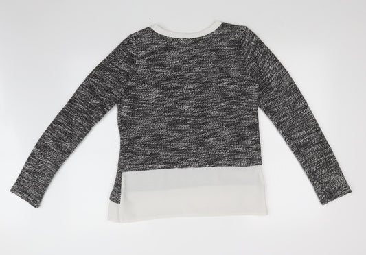 DANITY Womens Grey Pullover Sweatshirt Size M
