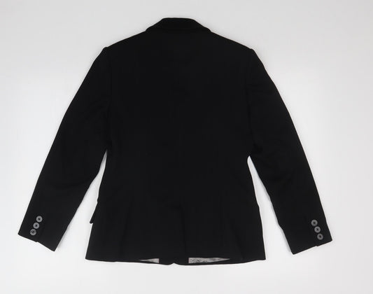 NEXT Womens Black Striped Jacket Blazer Size 10