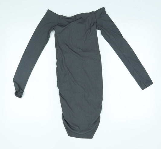 PRETTYLITTLETHING Womens Grey Bodycon Size 6