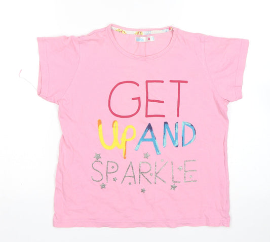 M&Co Girls Pink Top Pyjama Top Size 9-10 Years