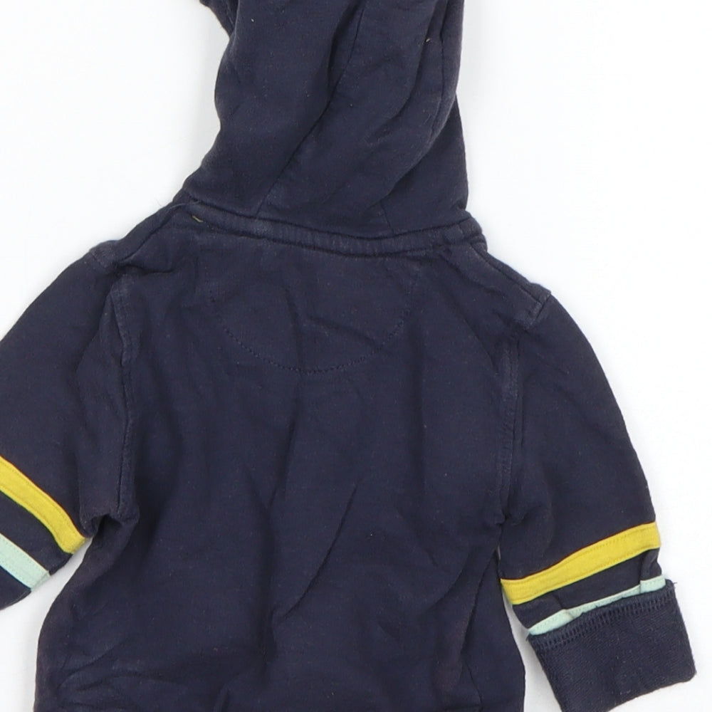 Mini Club Boys Blue Full Zip Jumper Size 3-6 Months