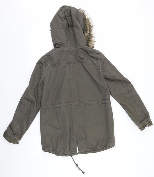Divided Womens Brown Jacket Coat Size 8