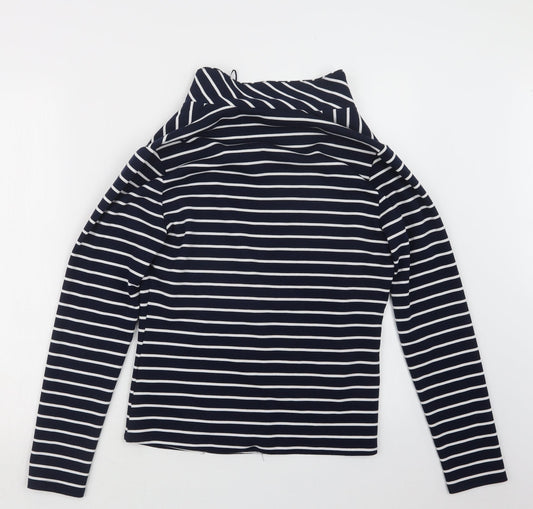 George Womens Blue Striped Jacket Size 10