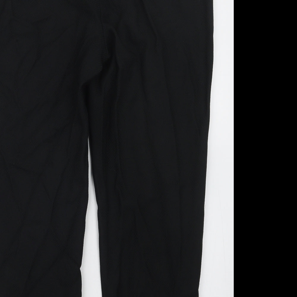 Dorothy Perkins Womens Black Trousers Size 16 L24.5 in