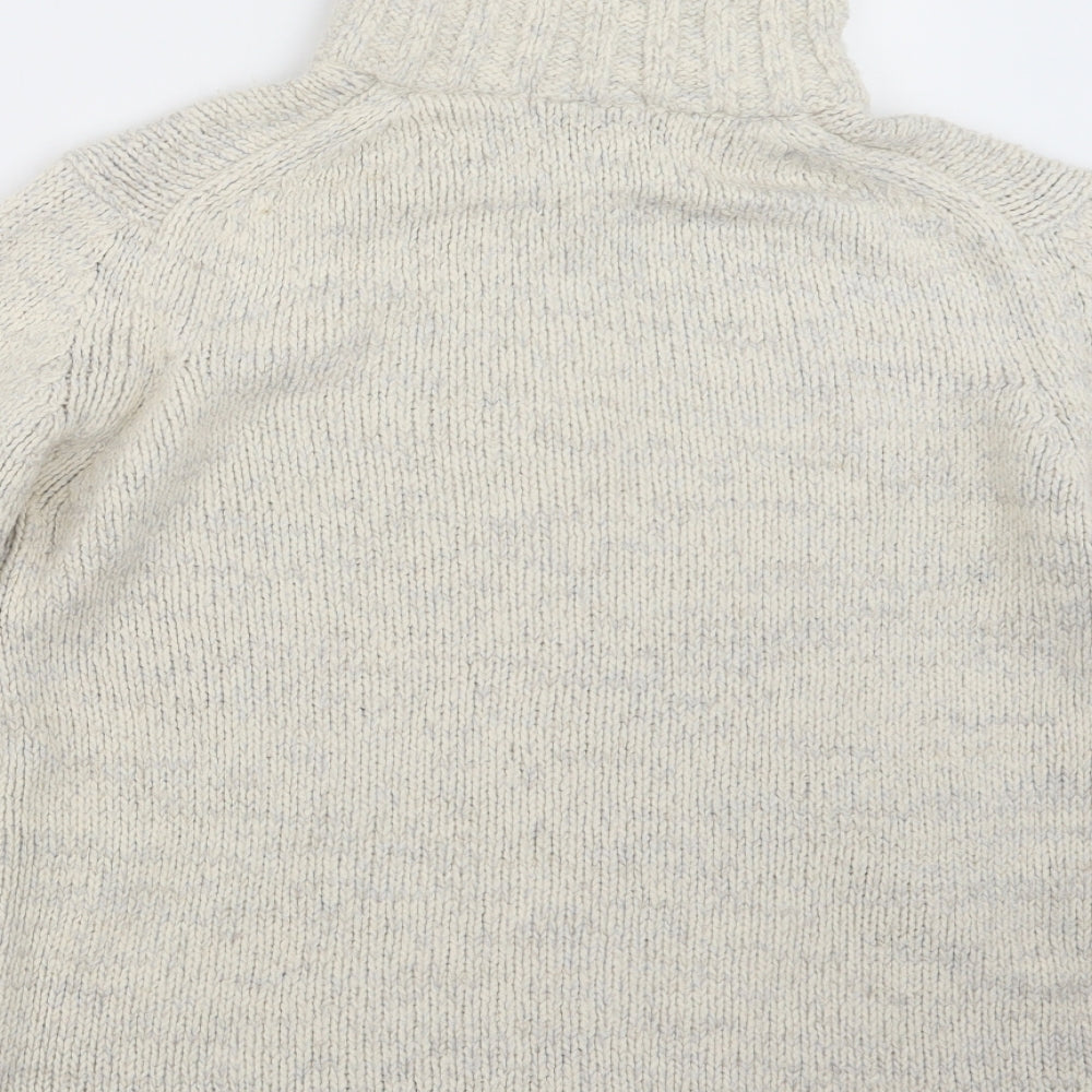 Marks and Spencer Womens White Knit Pullover Sweatshirt Size 14