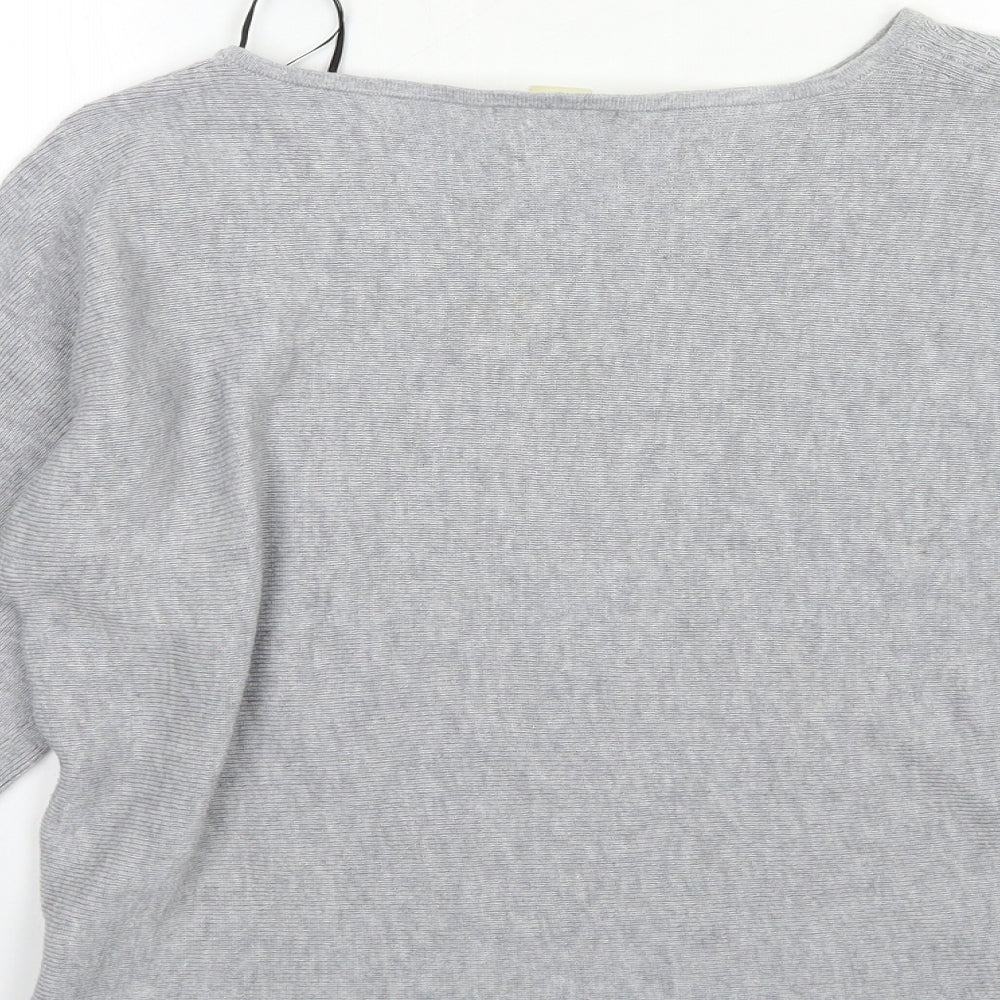 H&M Womens Grey Knit Pullover Jumper Size XS