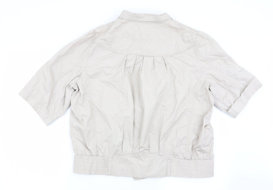 Dorothy Perkins Womens Beige Jacket Size 18