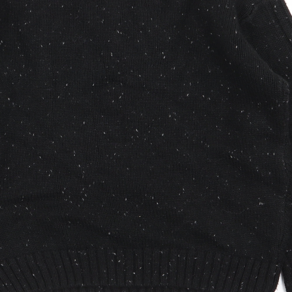 M&S Girls Black Pullover Jumper Size 9-10 Years