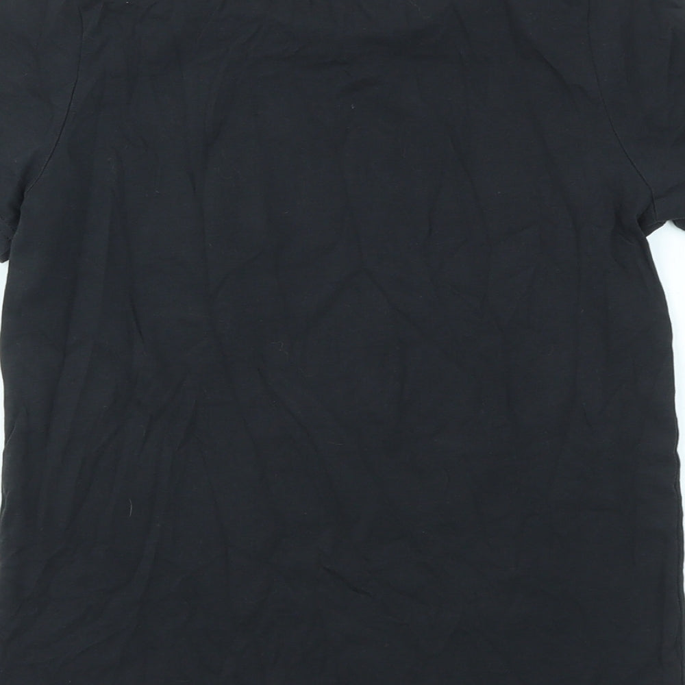 TU Boys Black Houndstooth Basic T-Shirt Size 10 Years