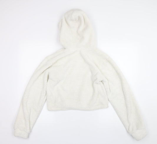 Select Womens White Pullover Hoodie Size S