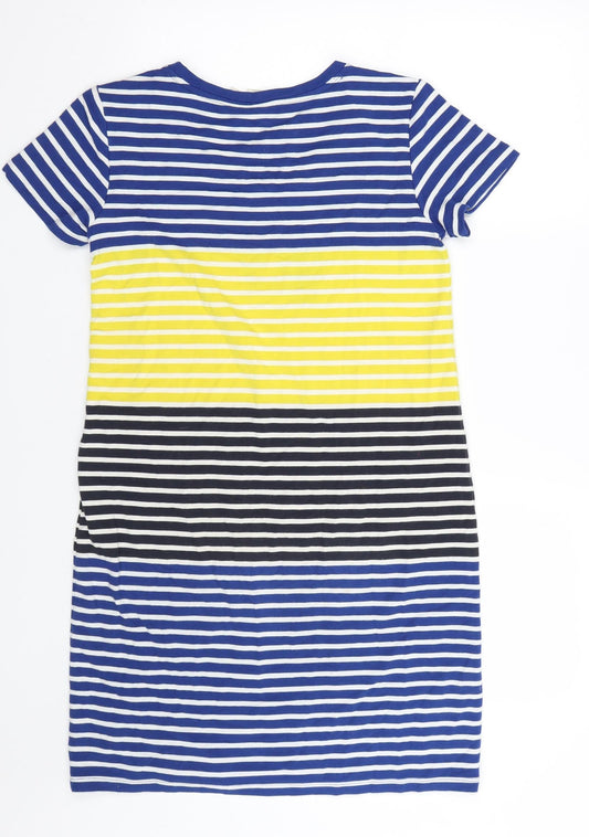 C&C California Womens Multicoloured Striped T-Shirt Dress Size S