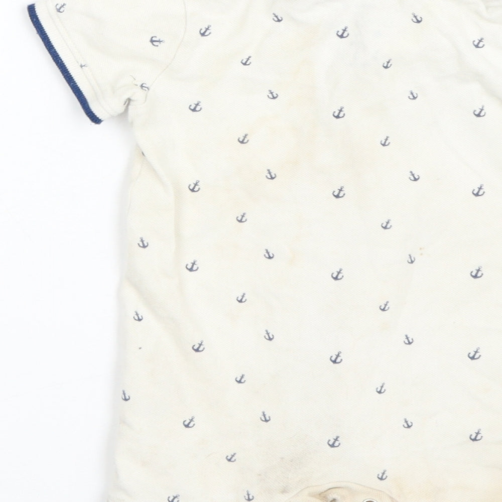 F&F Baby Beige Polka Dot Basic Polo Size 6-9 Months