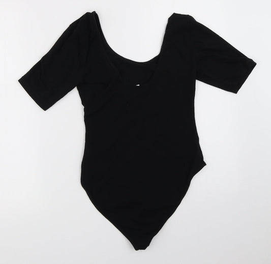 FOREVER 21 Womens Black Basic T-Shirt Size L - bodysuit