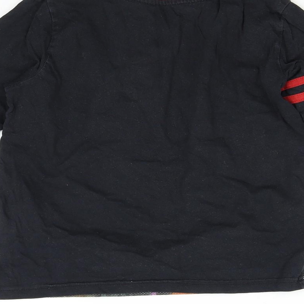 Nutmeg Boys Black Basic T-Shirt Size 6-7 Years - Marvel Avengers