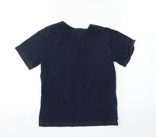 Primark Boys Blue Basic T-Shirt Size 7 Years