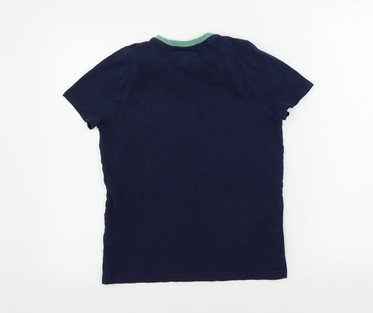 Marks and Spencer Boys Blue Basic T-Shirt Size 10-11 Years