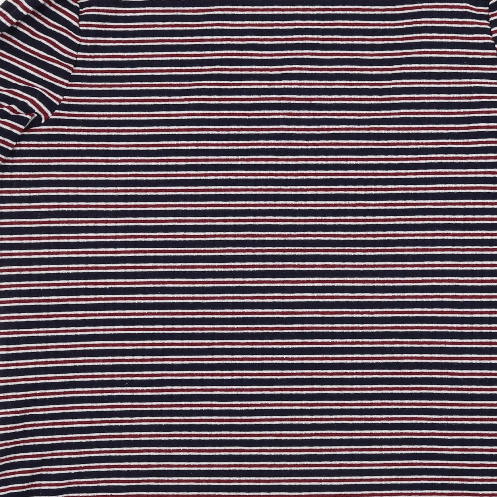 Papaya Womens Red Striped Pullover Jumper Size 14