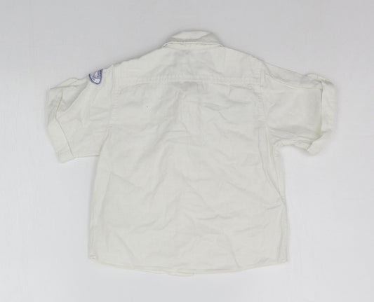 Matalan Boys White Basic Button-Up Size 18-24 Months