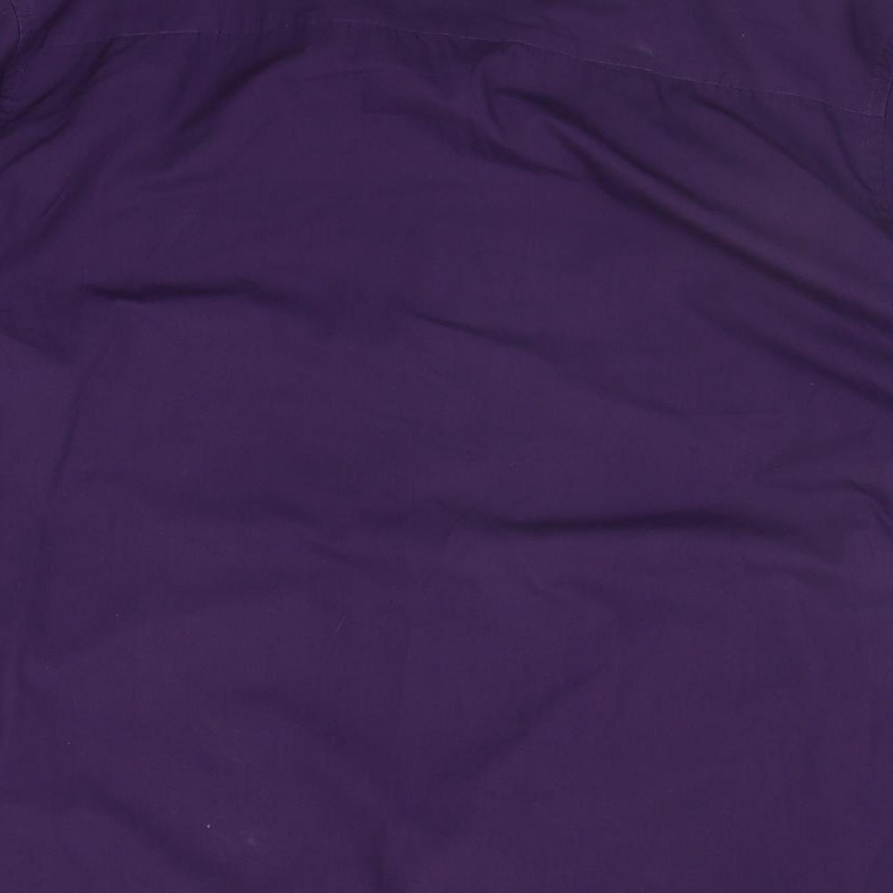 Jacamo Mens Purple Houndstooth Button-Up Size XL