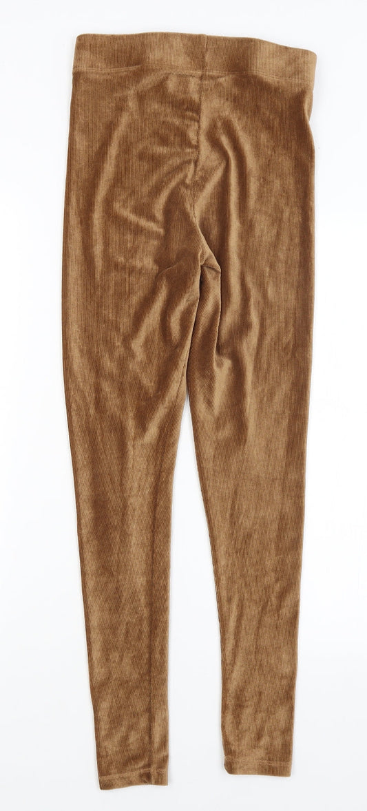 Pep & Co Womens Brown Capri Leggings Size 8 L27 in