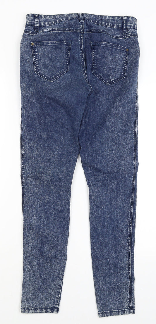 Yes Yes Womens Blue Skinny Jeans Size 12 L30.5 in