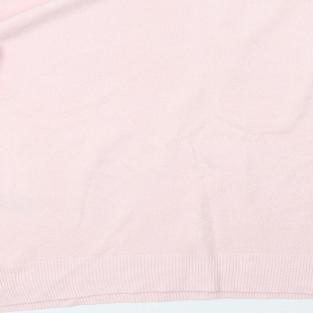 Marks and Spencer Womens Pink Knit Pullover Sweatshirt Size 14