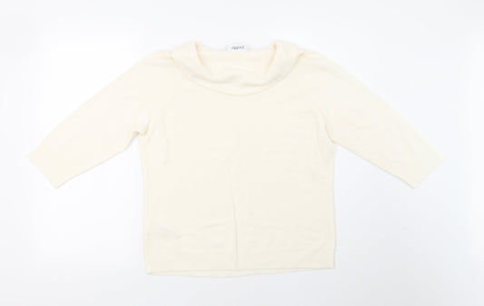 BHS Womens White Knit Pullover Sweatshirt Size 14