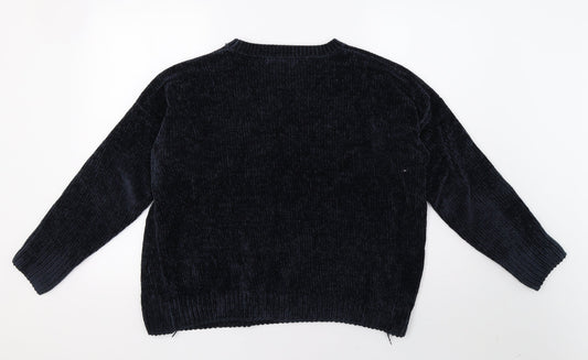 Primark Womens Blue Pullover Sweatshirt Size 14