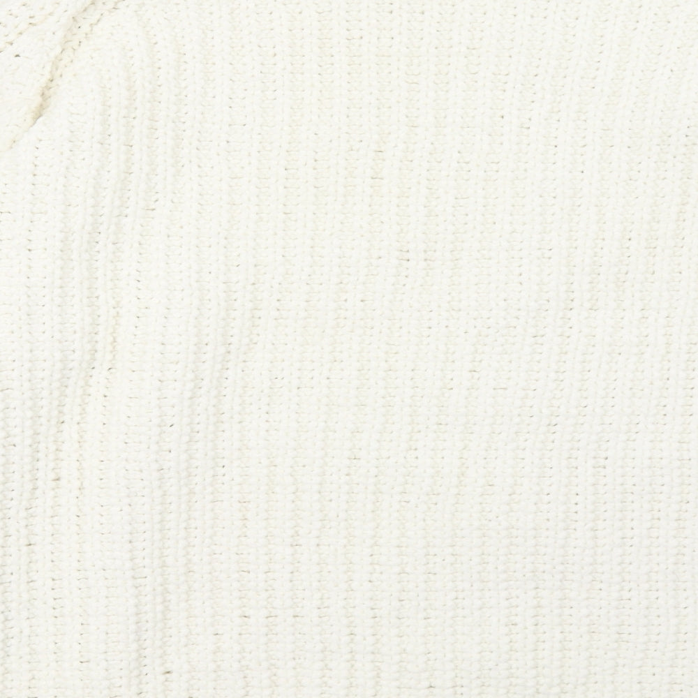 Marks and Spencer Womens White Knit Pullover Sweatshirt Size L