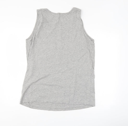 my basic Womens Grey Basic Tank Size L