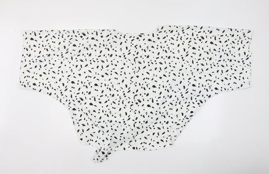 Glamour style Womens White Polka Dot Basic Blouse Size S