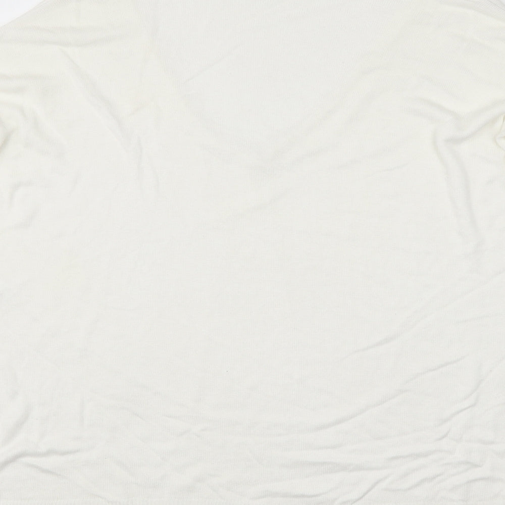 capsule Womens White Pullover Jumper Size 14