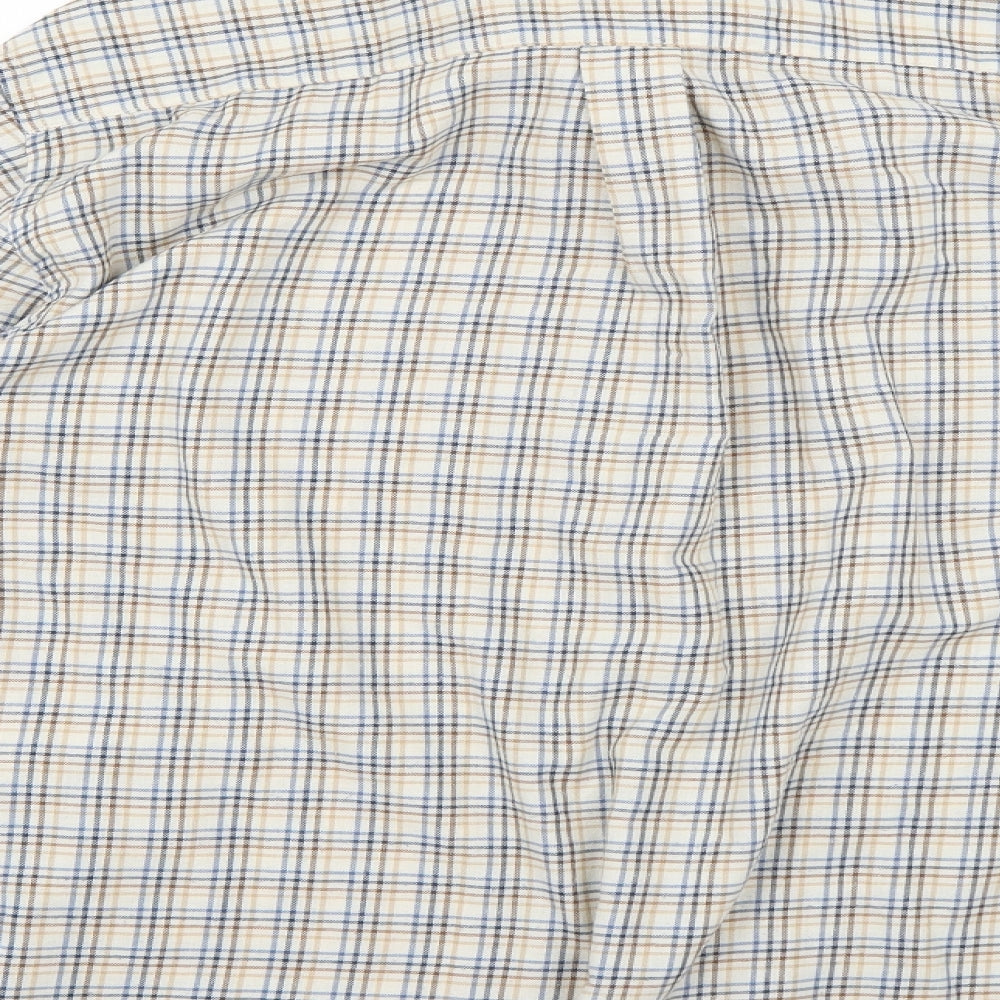 havers collection Mens Multicoloured Check Button-Up Size L
