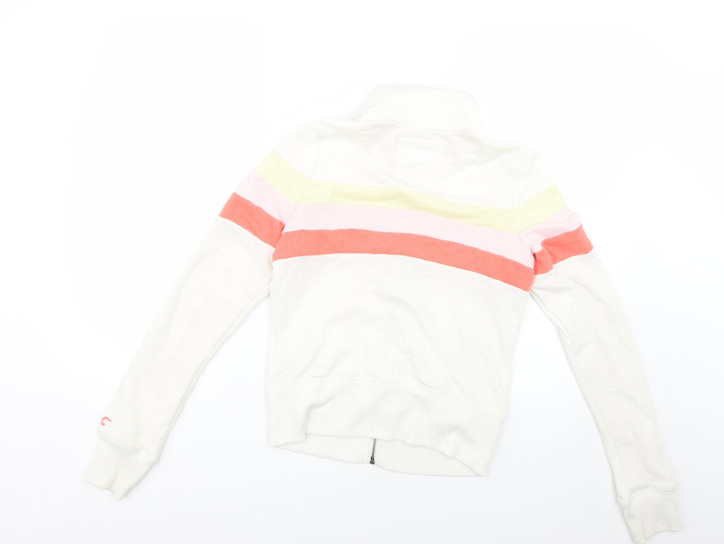 Hollister Womens Multicoloured Striped  Full Zip Jumper Size S