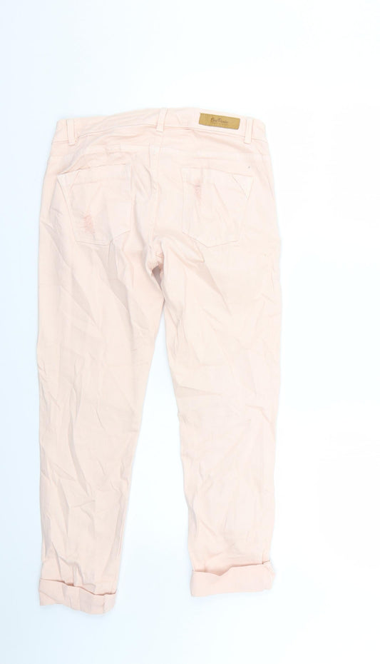 Zara Womens Pink Skinny Jeans Size 8 L24 in