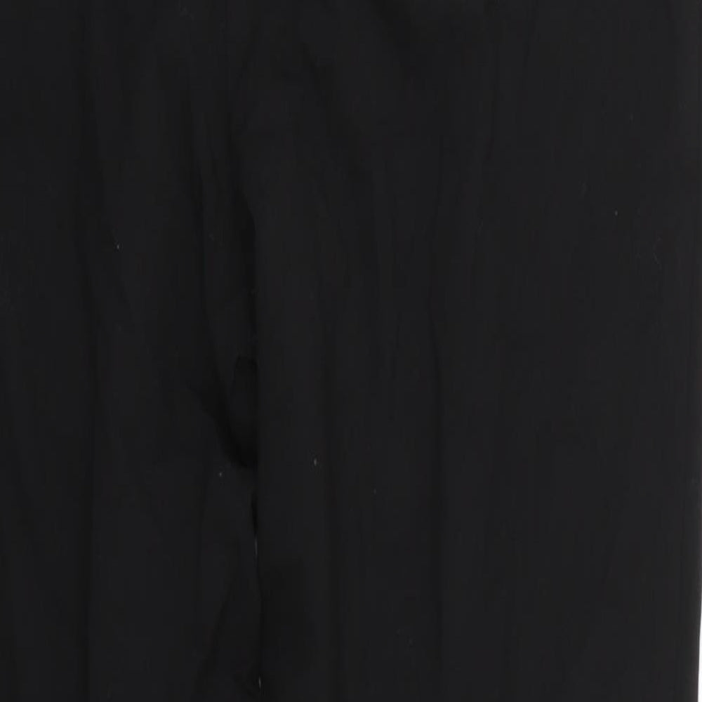 Papaya Womens Black Trousers Size 12 L25 in