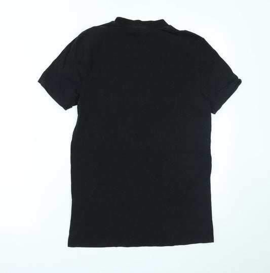 ASOS Womens Black Basic T-Shirt Size S