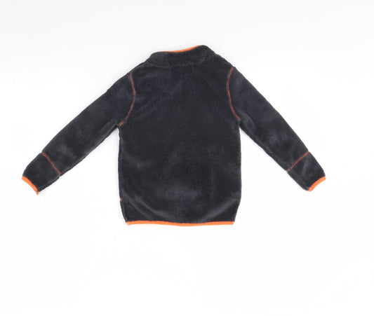 lulipu Boys Grey Fleece Jacket Size 3 Years