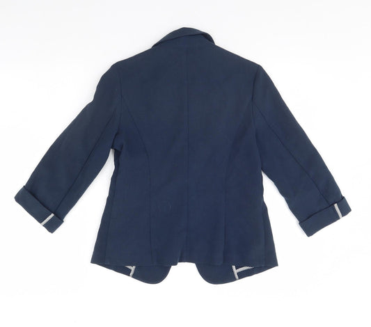 New Look Womens Blue Jacket Size 10