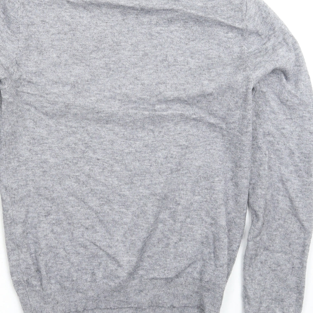 New Look Womens Grey Knit Pullover Jumper Size 8