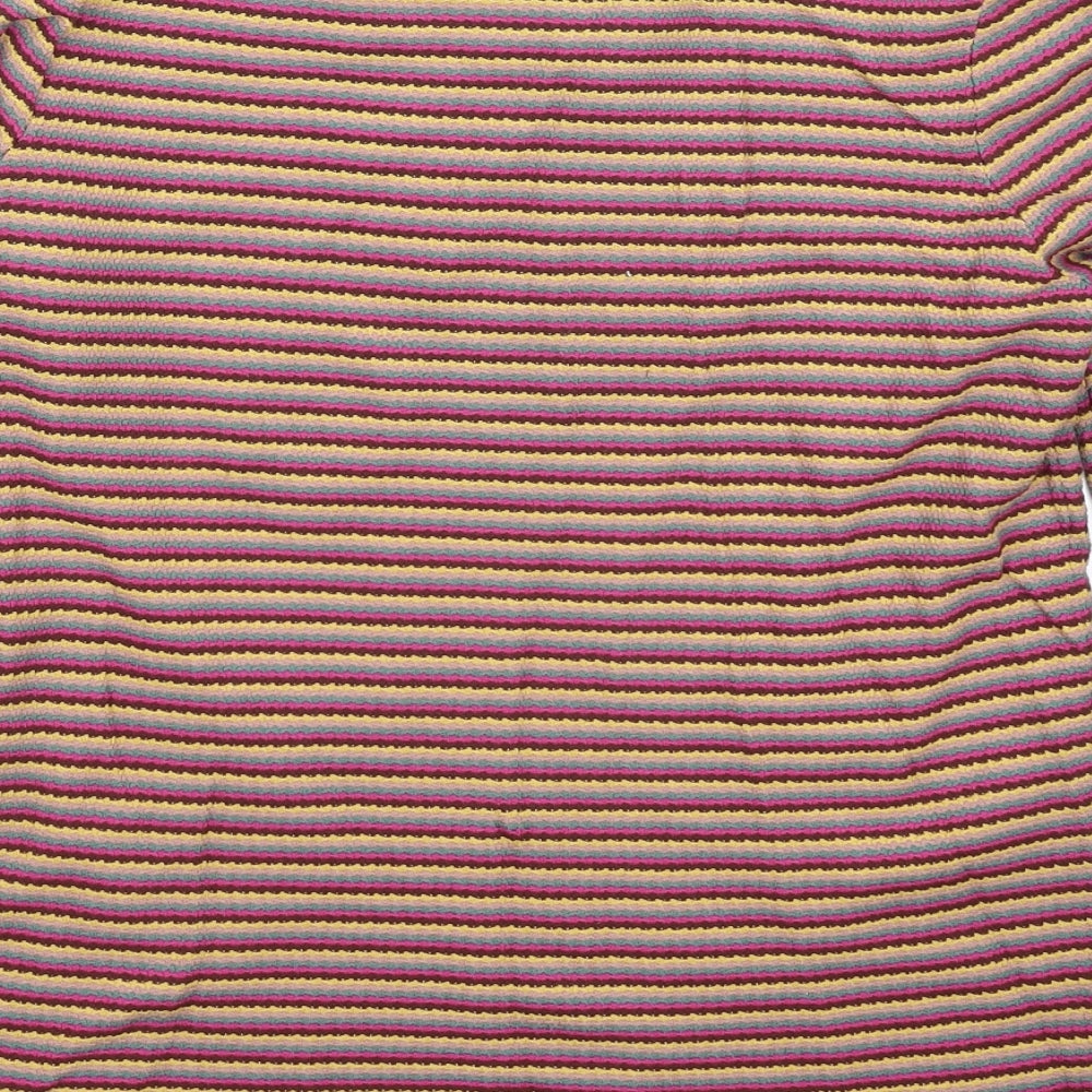 Falmer Womens Multicoloured Striped Knit Pullover Jumper Size 12
