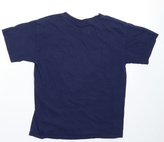 Gildan Boys Blue Basic T-Shirt Size M