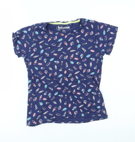 hulabaloo Girls Blue Pyjama Top Size 9-10 Years - ice cream