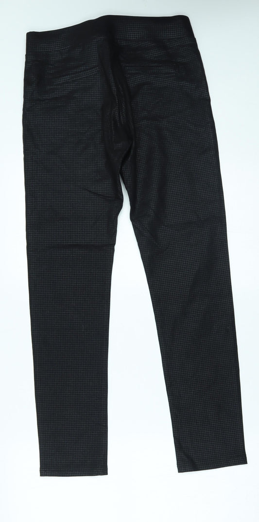 LD Style Womens Black Trousers Size 12 L28 in