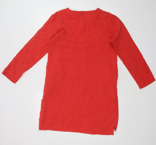 MARGOT MOLYNEUX Womens Red A-Line Size L