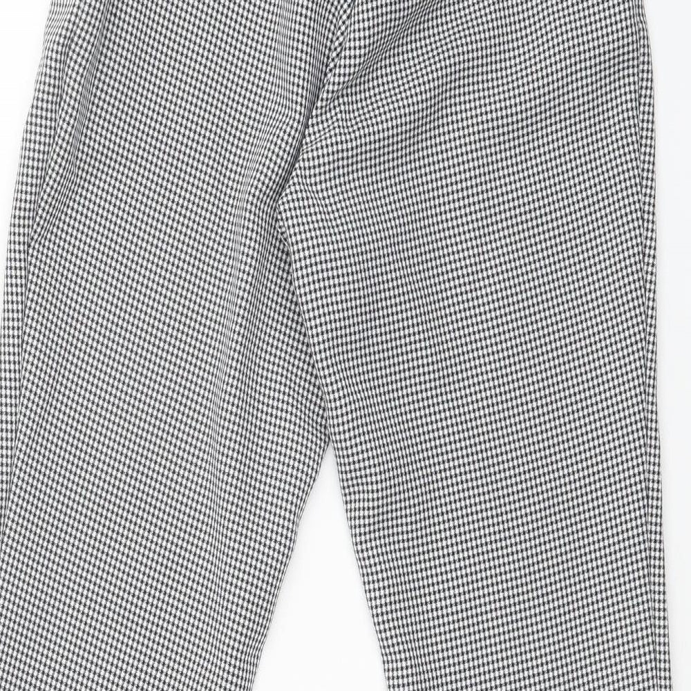 Primark Womens Multicoloured Houndstooth Dress Pants Trousers Size 6 L26 in