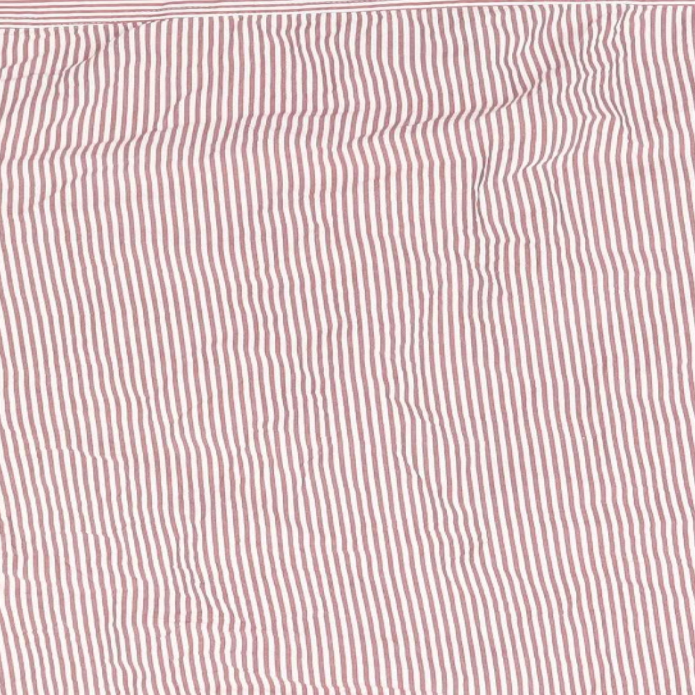 Easy Mens White Striped Button-Up Size XL